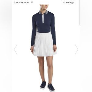 GFore pleated white skirt